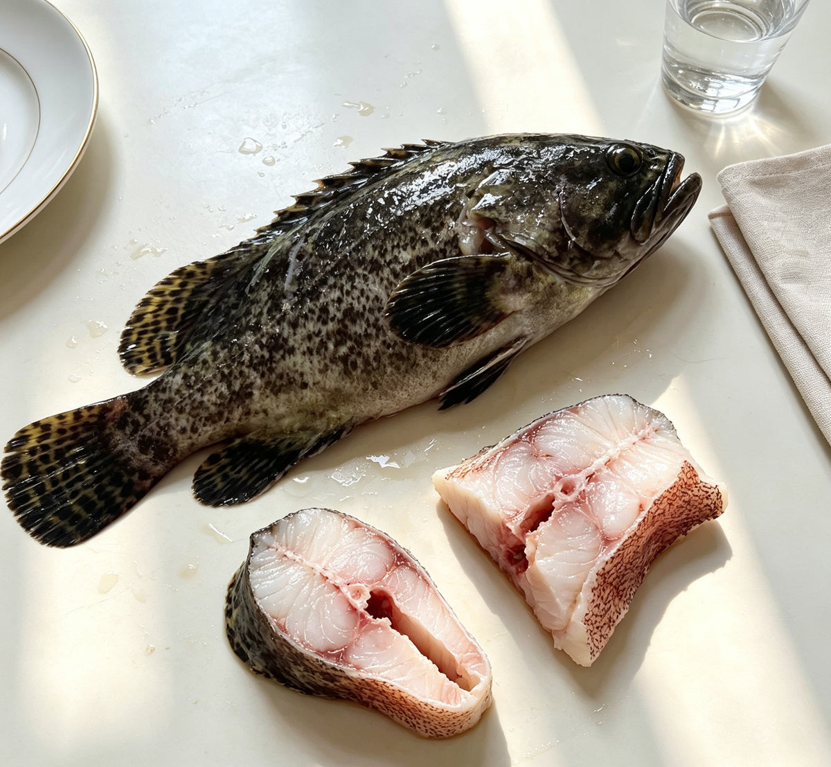 Freshly Sliced Seafood Delight: Premium Fish Fillets