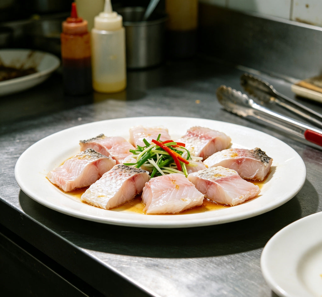 Freshly Sliced Seafood Delight: Premium Fish Fillets