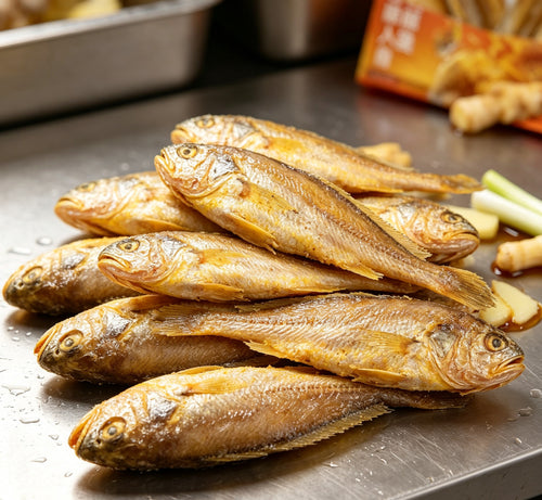 Crispy Fried Yellow Croaker Fish - Golden Delight