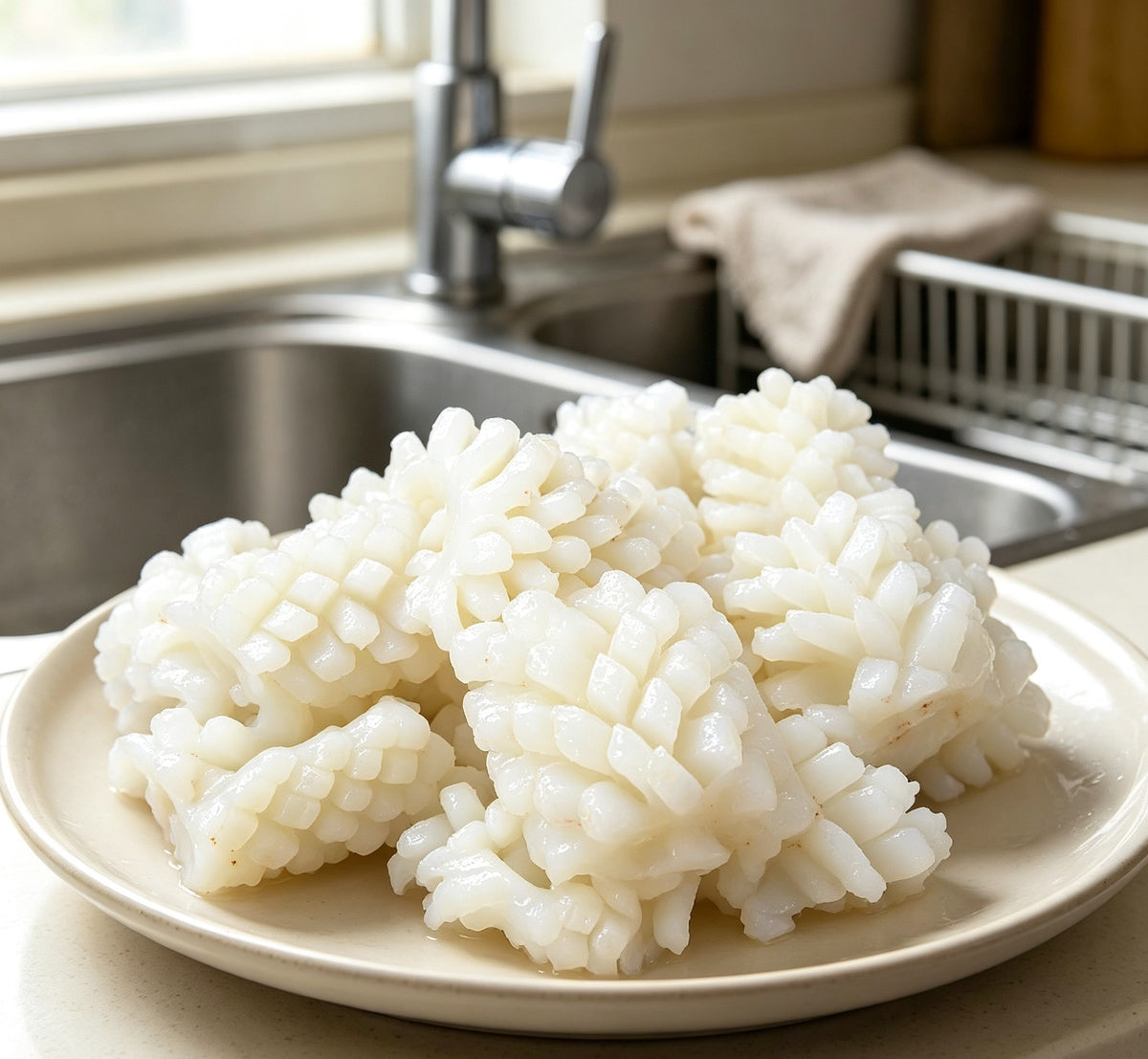 Delicate Snowflake Squid: A Gourmet Seafood Delight