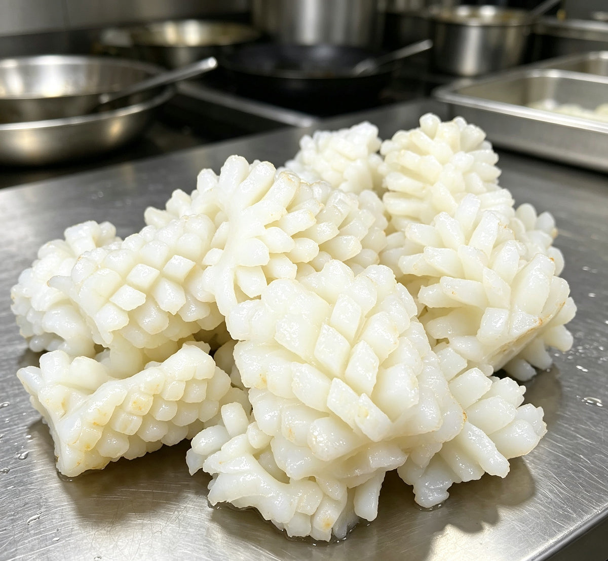 Delicate Snowflake Squid: A Gourmet Seafood Delight